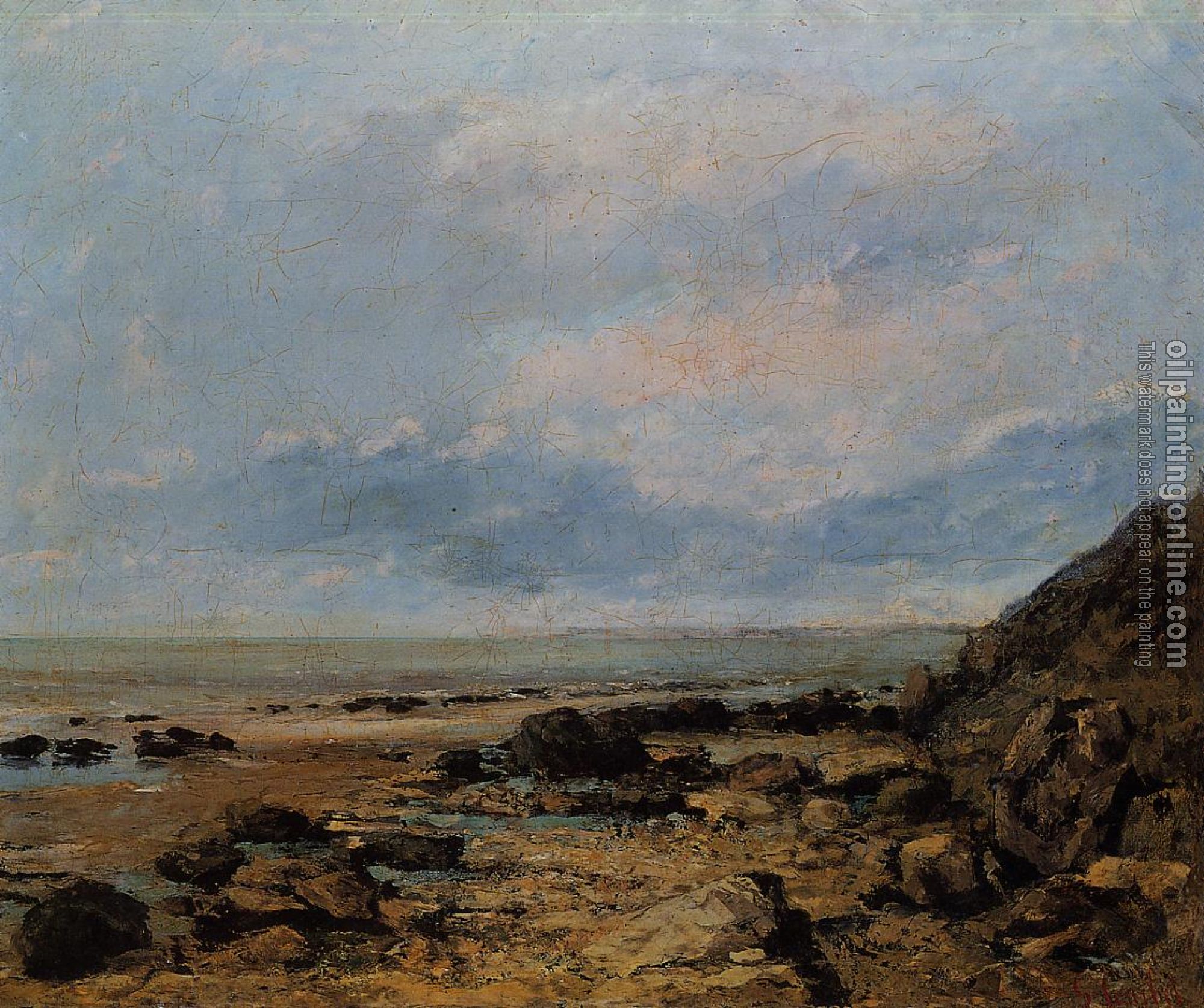 Courbet, Gustave - Rocky Seashore